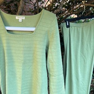 Coldwater Creek Sweater style knit top and pants comfy lounge set